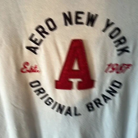M men's Aeropostale t-shirt. In great condition, light blue - Picture 3 of 4
